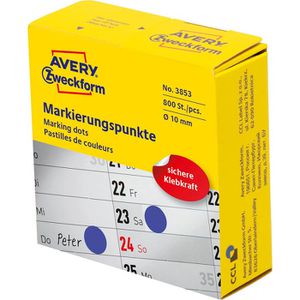 Markierungspunkte Zweckform 3853, blau