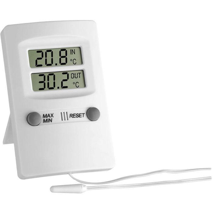 TFA Thermometer 30.1009, innen/außen, digital, mit Kabelfühler