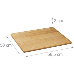 Produktbild für Schneidebrett Relaxdays 10022156 aus Bambus