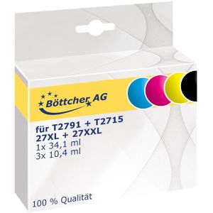 Produktbild für Tinte Böttcher-AG für Epson 27XXL + 27XL Multipack