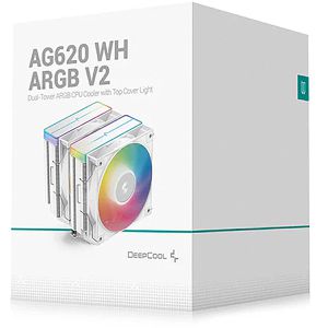 Produktbild für CPU-Kühler DeepCool AG620 WH ARGB V2, R-AG620-WHAMMN-GJD, PWM