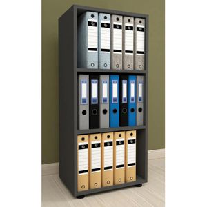 Produktbild für Aktenregal VCM Ulas 3-Fach, 918443, Holz