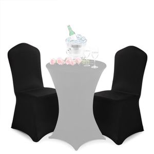 Produktbild für Stuhlhusse Detex elastisch, schwarz