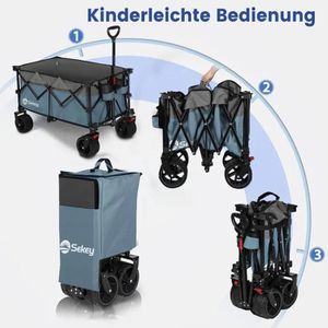 Produktbild für Bollerwagen Sekey XXL Plus FW39, faltbar