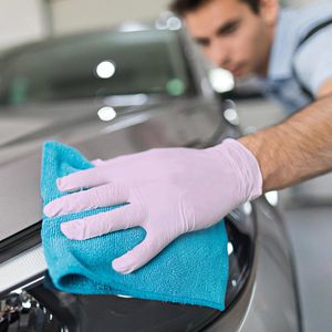 Produktbild für Einmalhandschuhe Franz-Mensch Safe Light, rosa, 100 Stück