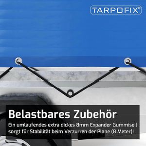 Produktbild für Anhänger-Plane Tarpofix HP8, wasserdichte Hochplane
