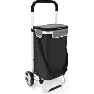 Produktbild für Einkaufstrolley Bremermann Brinkum, schwarz, klappbar