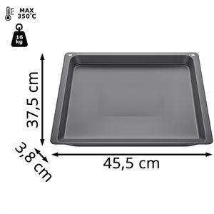 Produktbild für Backblech Siemens HZ632070, anthrazit, aus Emaille