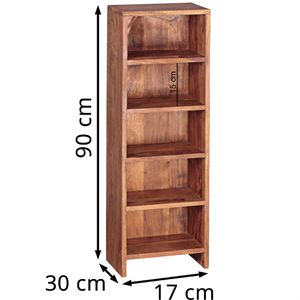 Produktbild für CD-Regal Wohnling Mumbai, WL1.763, sheesham