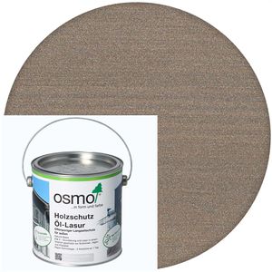 Osmo Holzlasur Holzschutz Öl-Lasur Effekt, 2,5l, außen, 1142 graphitsilber