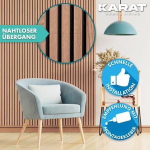 Produktbild für Akustikpaneel Karat Eiche dunkel