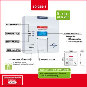 Produktbild für CO-Melder Protector CO-300 F, mit Batterie