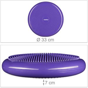 Produktbild für Balance-Kissen Relaxdays mit Luftpumpe