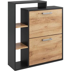 Produktbild für Schuhschrank Vicco Orlando, anthrazit / eiche