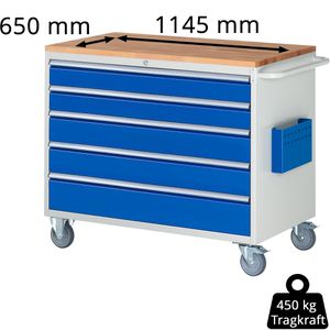 Produktbild für Werkstattwagen Rau Serie 7000, Tragkraft 450 kg