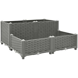 Produktbild für Hochbeet vidaXL 153301, aus Kunststoff
