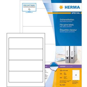 Rückenschilder Herma 4284 Special, weiß