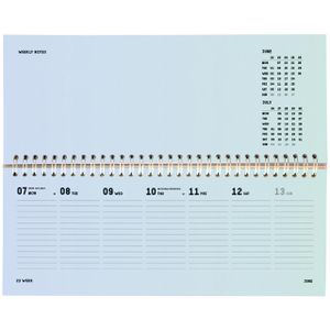 Produktbild für Tischkalender Folia 065, Regenbogen, Wochenkalender quer