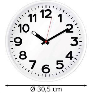 Produktbild für Wanduhr Eurotime 82321, Kunststoff, analog, Quarzuhr