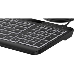 Produktbild für Tastatur HP 405 Backlit Wired Keyboard 7N7C1AA