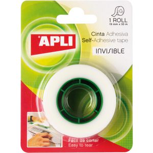 Produktbild für Klebeband APLI 11168, Invisible, 19mm x 33m