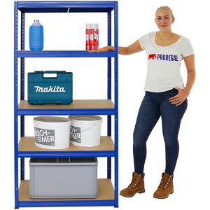 Produktbild für Schwerlastregal PROREGAL Slim Elephant M, 5 Holzböden