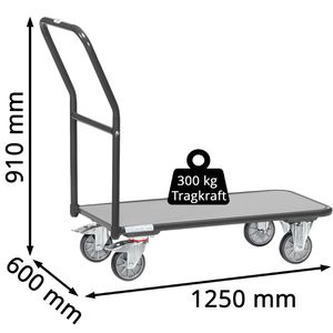 Produktbild für Transportwagen Fetra Magazinwagen, 1202-7016 Grey Edition