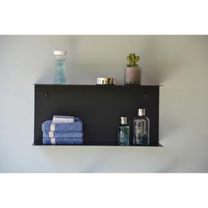 Produktbild für Wandregal jankurtz FLEUR, 491807, schwarz