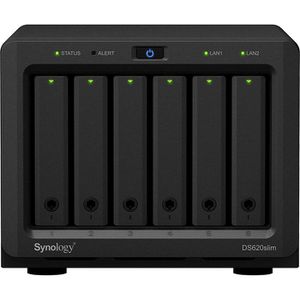 NAS Synology DiskStation DS620slim, 2x 1GbE LAN, 6 Bay