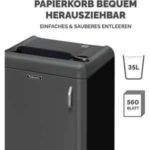 Produktbild für Aktenvernichter Fellowes 4603801 Fortishred 1050HS, mit Rollen