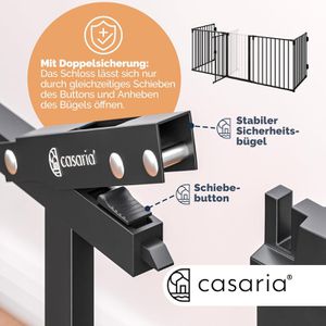 Produktbild für Kaminschutzgitter CASARIA faltbar, mit Tür