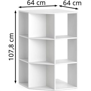 Produktbild für Bücherregal Vicco Luigi, weiß