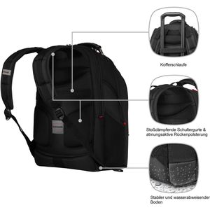 Produktbild für Laptop-Rucksack Wenger Ibex Ballistic Deluxe, 606493, schwarz