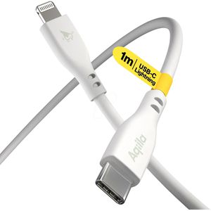 Produktbild für Ladekabel Aqiila Cablebird CS21, weiß, 1m