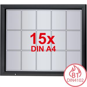 Produktbild für Schaukasten Showdown-Displays anthrazit, B1, außen