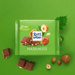 Produktbild für Tafelschokolade Ritter-Sport Haselnuss