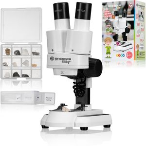 Produktbild für Mikroskop Bresser Junior Stereo, Durch- &amp; Auflicht, für Kinder