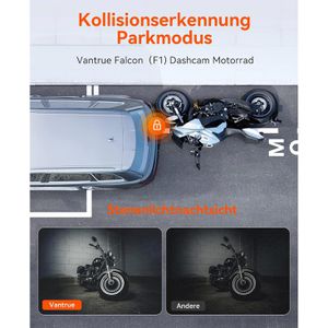 Produktbild für Dashcam Vantrue F1 2CH, Motorrad