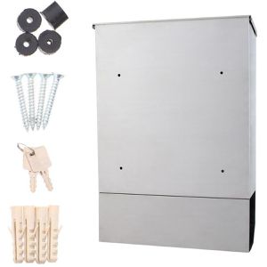 Produktbild für Briefkasten Rottner T06194, Corto Inox, silber, aus Edelstahl