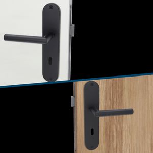 Produktbild für Drückergarnitur Alpertec Conte BB, schwarz