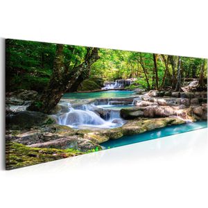 Wandbild Artgeist Wasserfall im Wald, 150 x 50 cm