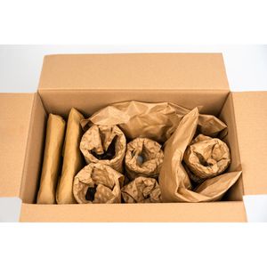 Produktbild für Luftpolsterfolie Papair PapairWrap Classic, braun