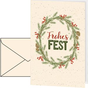 Weihnachtskarte Böttcher-AG Weihnachtskranz