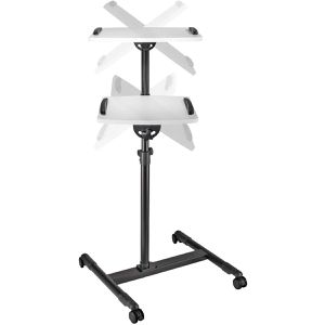 Produktbild für Beamertisch Hama 00077510, schwarz / weiß, 10 kg Traglast