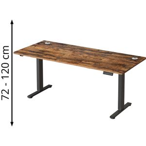 Schreibtisch Vasagle LSD138K01, braun / schwarz