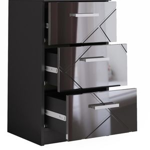 Produktbild für Badschrank Vicco Irma, hochglanz anthrazit