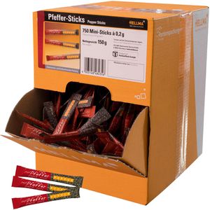 Pfeffer Hellma Sticks, gemahlen, schwarz, 150 g