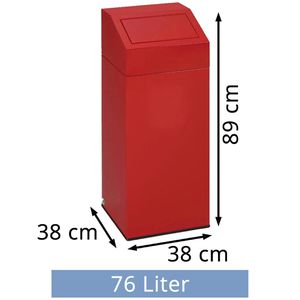 Produktbild für Mülleimer VAR 1245, rot