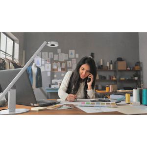 Produktbild für Schreibtischlampe Luctra Table Lite, silber, LED, dimmbar