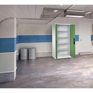 Produktbild für Werkzeugschrank CP-Möbel 8921-052, aus Metall, grau / grün